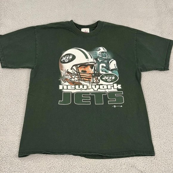 NEW YORK JETS Shirt Mens Extra Large Green Vinny Testaverde Vintage Joy Athletic - Picture 1 of 1